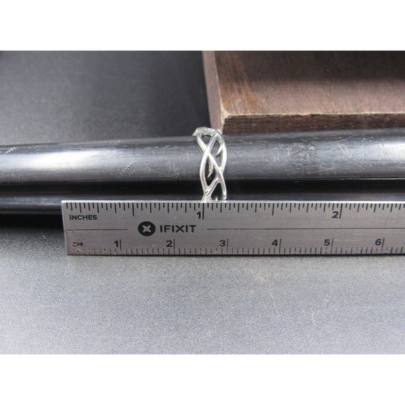 Size 5.25 Sterling Silver Vines With Thorns Band Ring - Picture 6 of 7